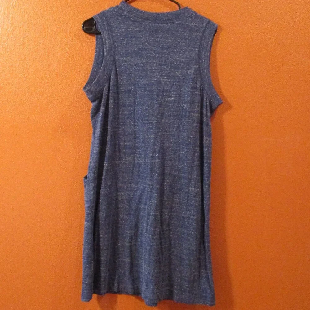 Nike Dress Woman Large Blue White Sleeveless Outdoor Athletic Tennis Sport Dress